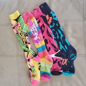 Fox, O'Neal Colorful Knee-High Socks Set (4 Pairs)